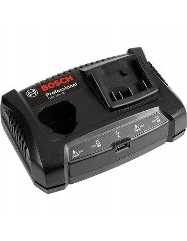 Bosch GAX 18V-30 10,8-12V 14,4-18V Dual Bay Multi-Akkuladegerät con USB