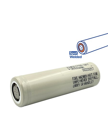 Samsung zellen INR21700-30T 3,7V 3000 mAh Spot welded